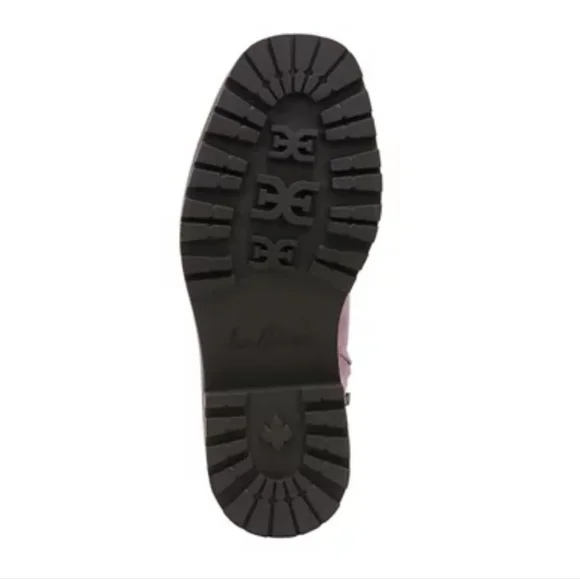 Sam Edelman Pink Hibiscus Leather Lue Boots Size 8.5 - Picture 5 of 10